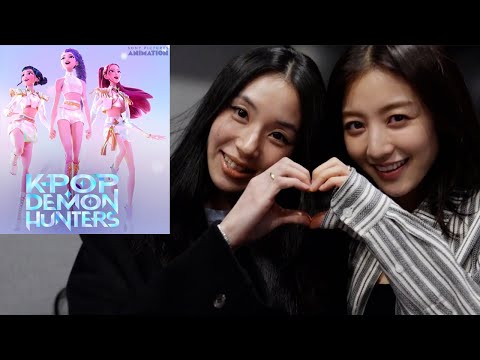 KPop Demon Hunters TWICE Studio Recording TAKEDOWN Jeongyeon & Jihyo & Chaeyoung