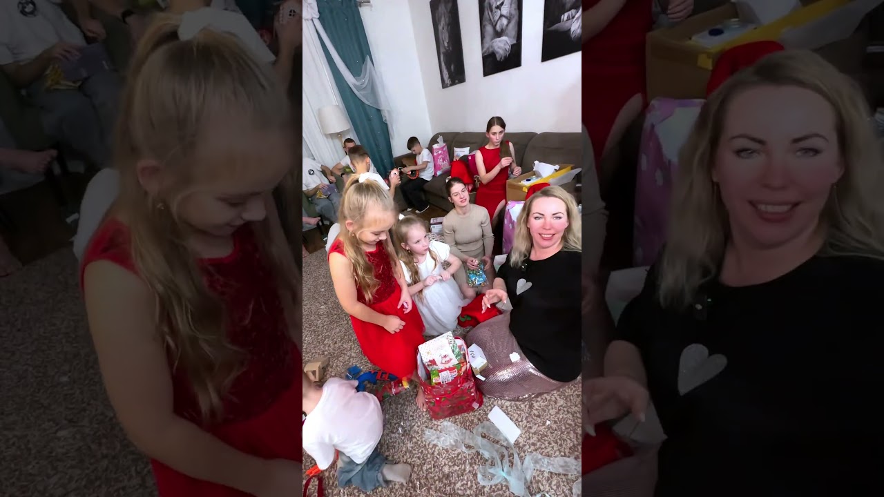 Многодетная семья отмечает Новый год 🎉