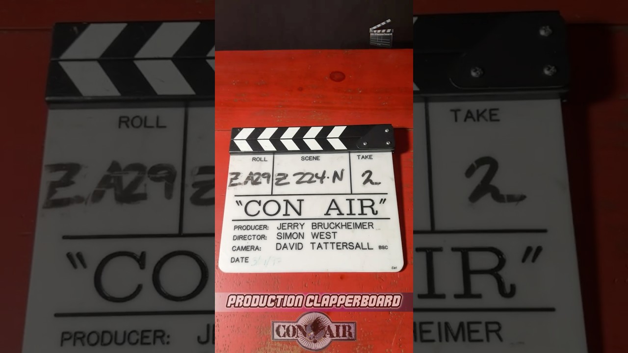 Con Air (1997) Original Production Clapperboard #conairmovie #conair1997 #nicolascage #clapperboard