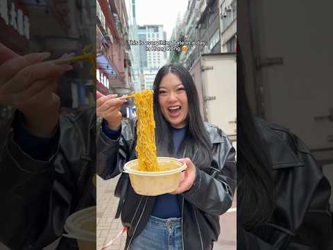 Everything I ate in a day in Hong Kong! 🥟🍜