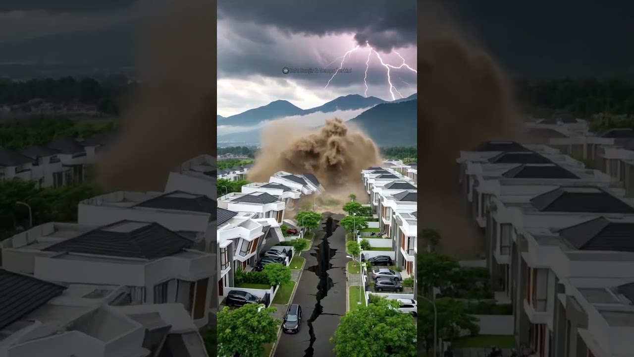 Gempa & Banjir Bandang Hancurkan Perumahan Elit Secara Mengejutkan 🌊