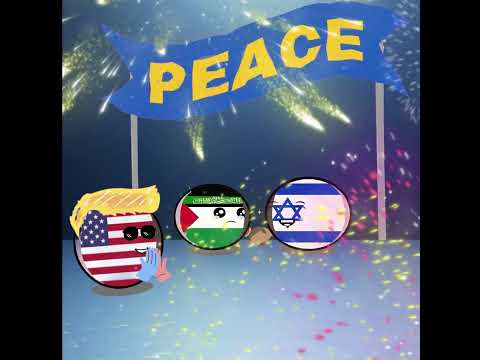 Gaza Strip conflict   #countryballs #usa #palestine #israel #gaza