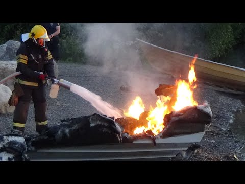 Sastamala liikennevälinepalo pieni/Sastamala boat fire