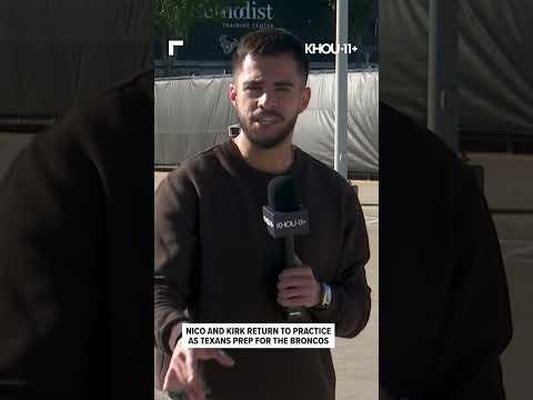 The Texans get two of their main weapons back as they get ready for a tough Broncos team.