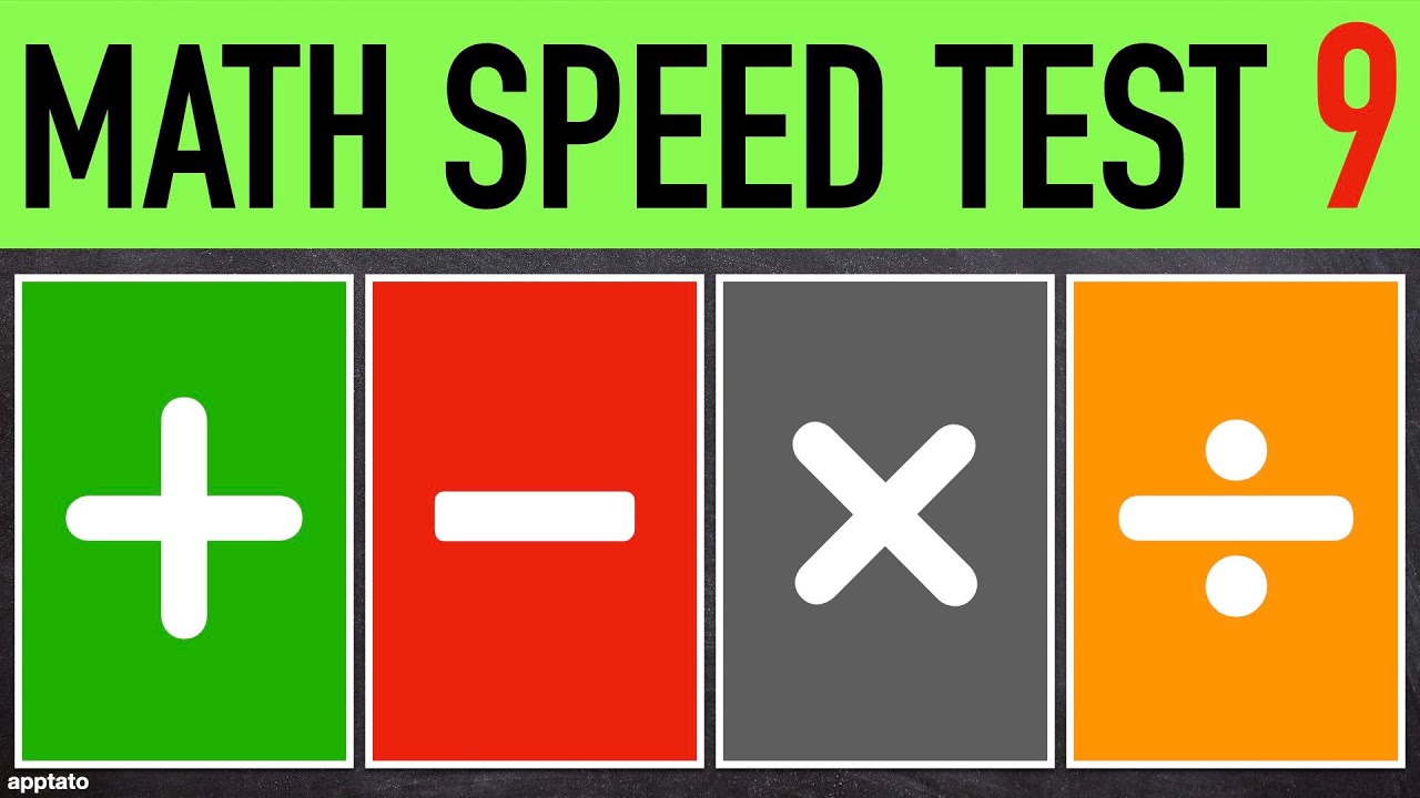 Boost Your Math Skills with Speed Test #9 โ 25 Quick Problems! ๐