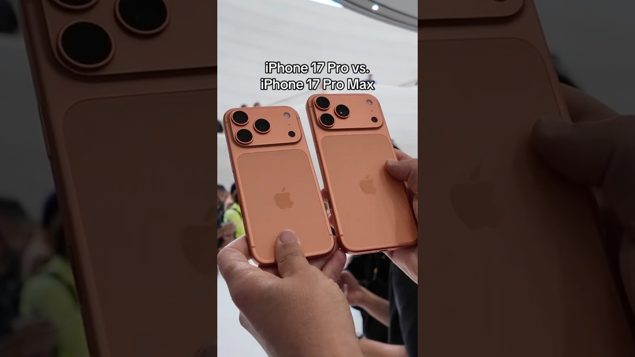 iPhone 17 Pro VS iPhone 17 Pro Max | Side-by-Side Comparison