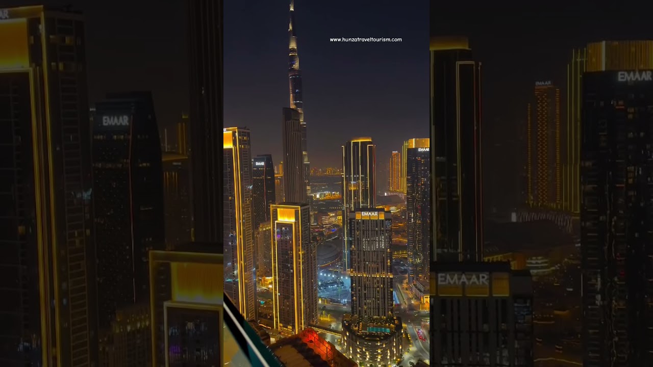 Dubai Night View 🇦🇪 - Stunning Skyline
