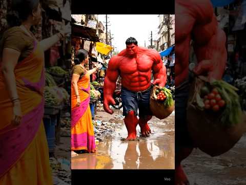 “Red Hulk Indian Gali Comedy 😂 | Funny Shorts #redhulk #funnyshorts