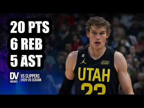 Lauri Markkanen vs Clippers 20 pts 6 reb 5 ast | Oct 22, 2025 | Regular Season