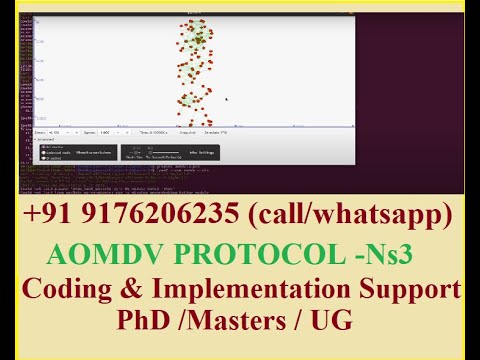 AOMDV Protocol Simulation in NS3 📱