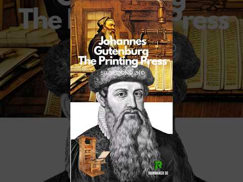 Johannes Gutenberg: The Father of the Printing Press - 60 Second Bio