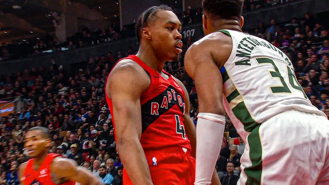 Scottie Barnes Shows Off on Giannis β Then Giannis Fires Back! π₯ | Bucks vs Raptors Highlights