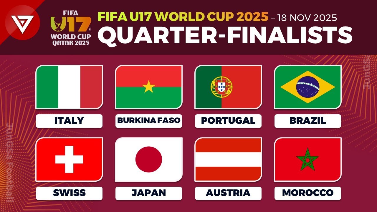 FIFA U17 Qatar 2025 Quarter-Finals: 8 Teams Qualify