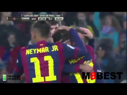 ไฮไลท์ บาซ่า 5 - 0 เอลเช เนย์มาร์ เมสซี่ พร้อมใจกันยิง