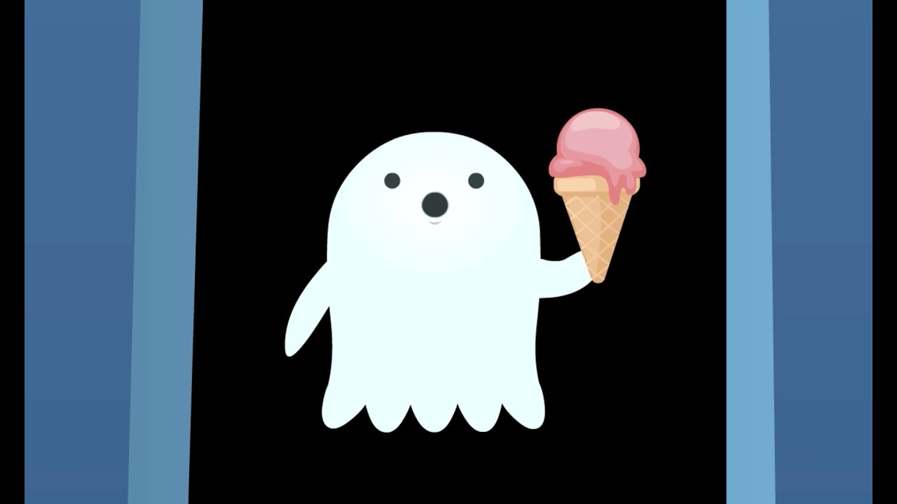 Snack-Eating Ghost Animation by Nathan Mazur 🎃