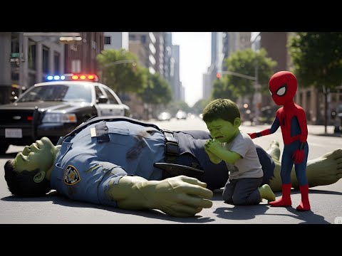 Unexpected Team up: Spider-Man and what happened with hulk | Veo 3 AI superhero transformation