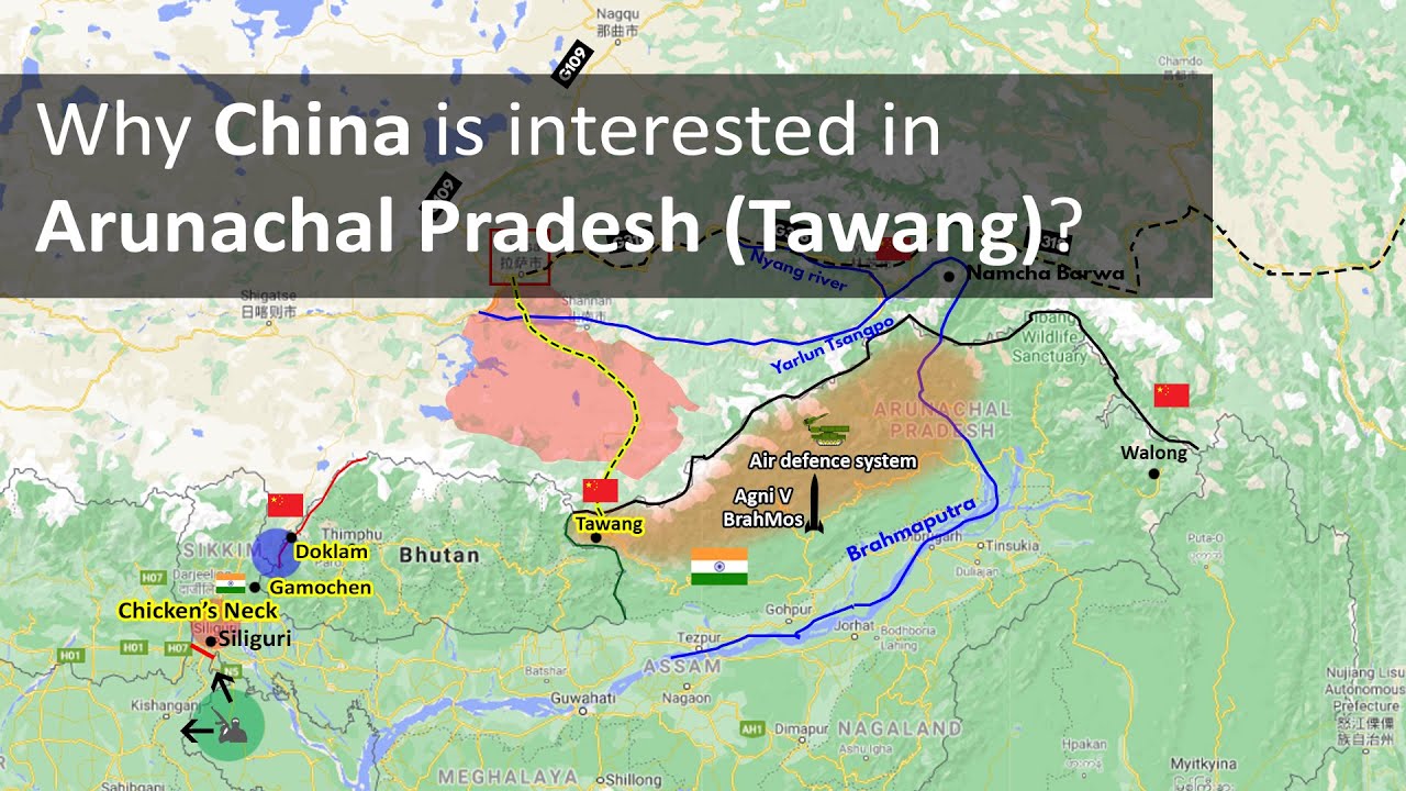 China's Interest in Arunachal Pradesh & Tawang 🗺️