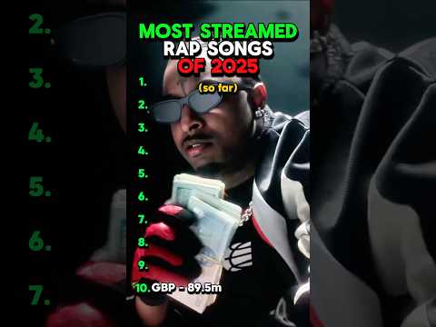 Most Streamed RAP SONGS Of 2025