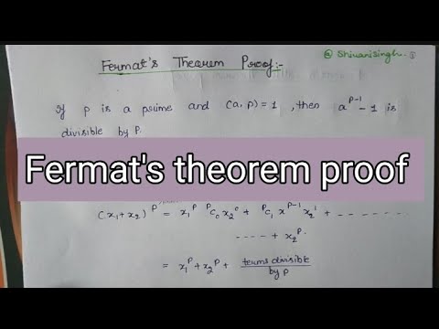 Fermat's Theorem Proof In Number theory| Cryptography and Network security|