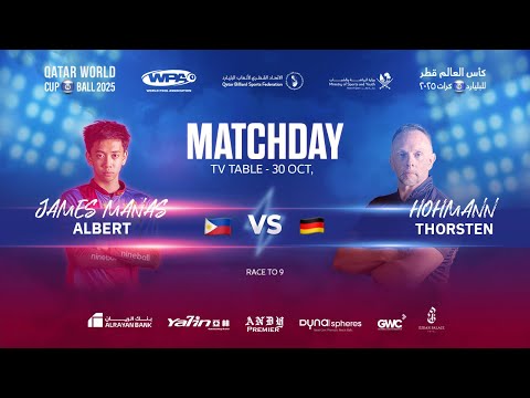 🎥 Match Highlights – Qatar World Cup 10-Ball 2025 | 🇵🇭 Albert James Manas vs 🇩🇪 Thorsten Hohmann
