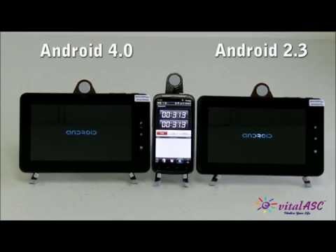 Android 4.0 vs 2.3 Startup Speed on vitalASC Tablet