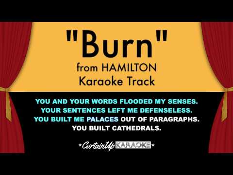 "Burn" (Karaoke) – Hamilton | Lyrics on Screen