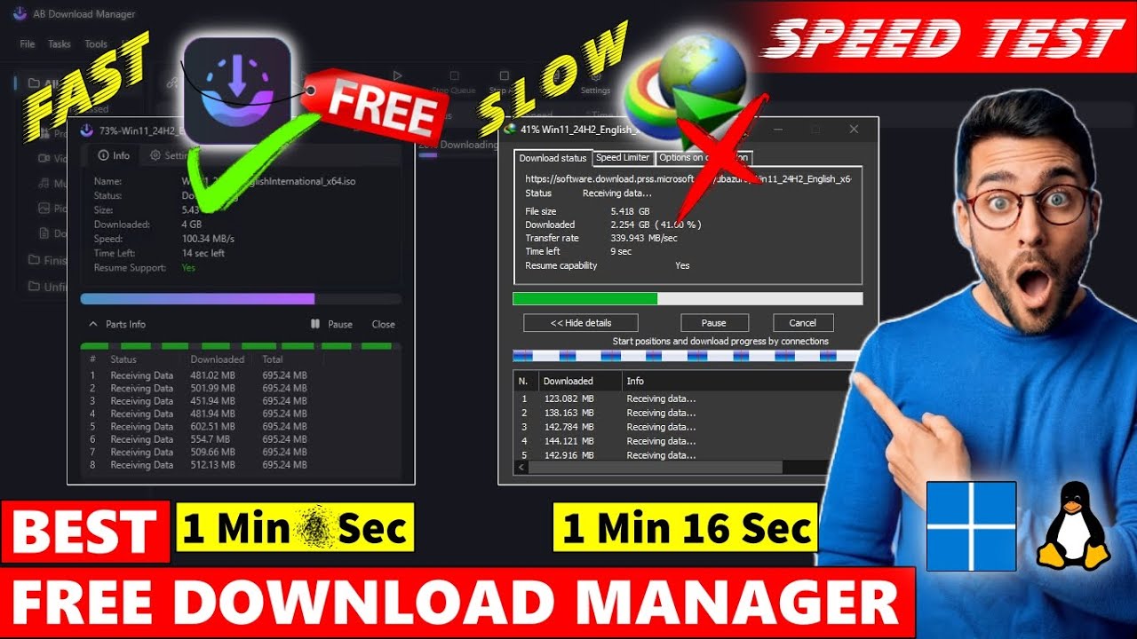 Top Free OpenSource Download Managers for Windows & Linux