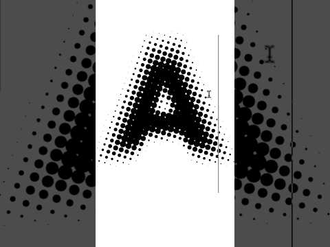 Editable halftone text in adobe illustrator