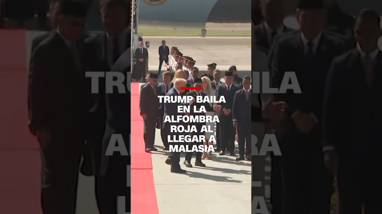 ¡Trump sorprende bailando en la alfombra roja en Malasia! 🇲🇾