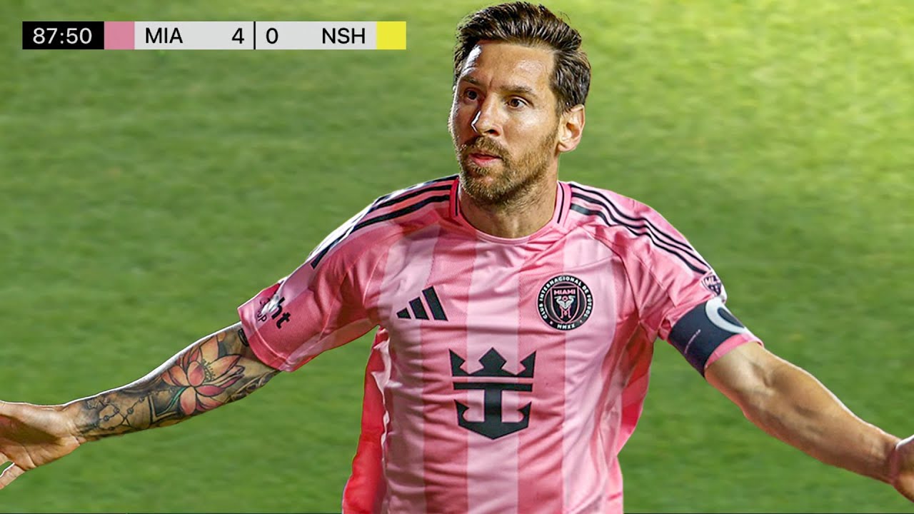 Messi Dominates Nashville with 2 Goals & Assist 🔥