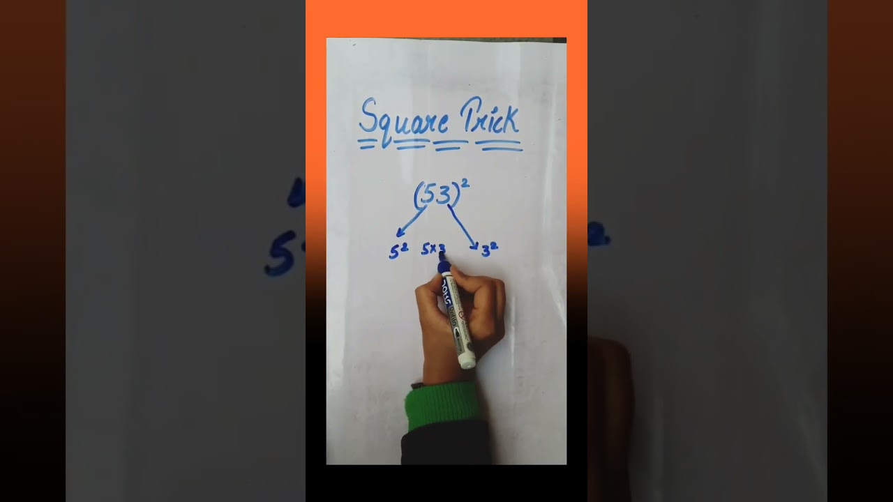 Quick & Easy Shortcut to Find the Square of Any Number 🔢