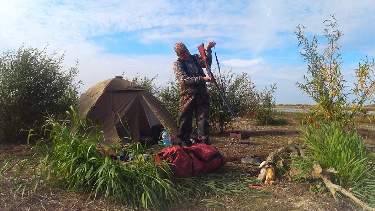 Ночная охота и рыбалка на Диком острове 🌙 — утки и сазаны