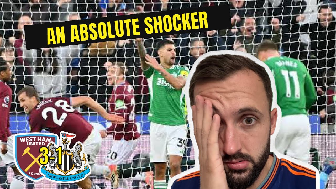 Disappointing Newcastle Performance! West Ham Dominates with 3-1 Victory π‘