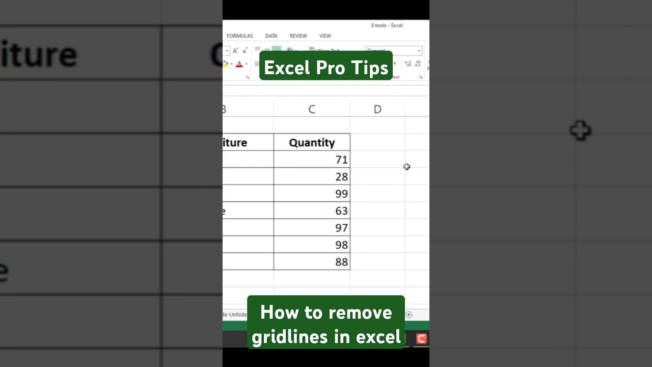 Remove or Hide Gridlines in Excel Easily