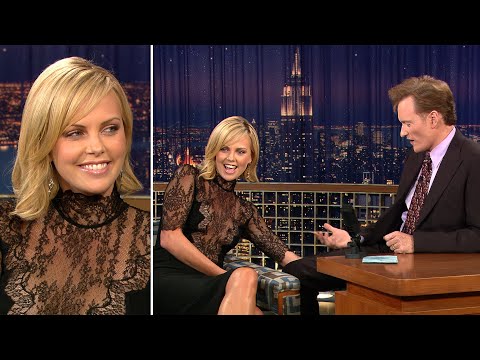 Charlize Theron Grabs a Butt Cheek | Late Night with Conan O’Brien