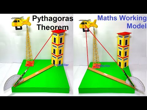 pythogorous theorum working model for maths exhibition | helicopter | maths tlm | craftpiller