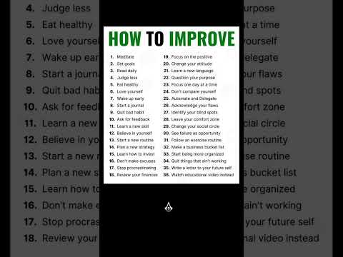"How to Improve Yourself Every Day? (Life-Changing Tips) #selfimprovement #shortvideo