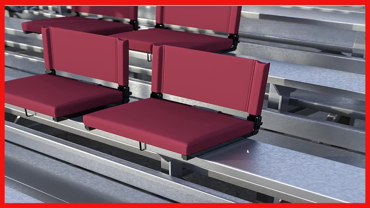 Chaise de stade Flash Furniture, lot de 2, marron 🏟️