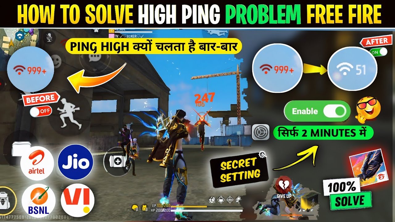 Free Fire Network Problem 2026🤯 Free Fire High Ping Problem | How To Solve Ping Problem In Free Fire