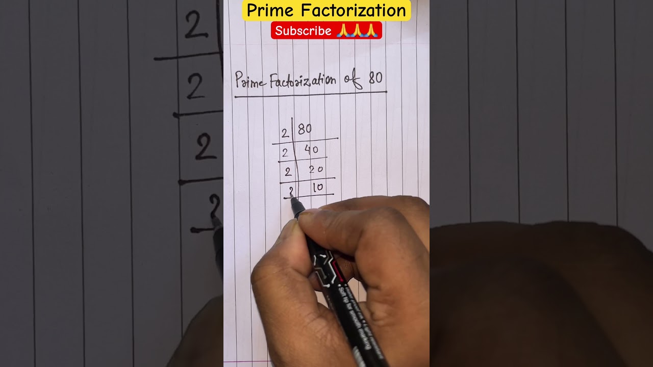 Prime Factorization of 80 🧮