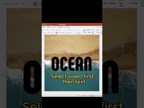 Video in PowerPoint #ppt #presentation