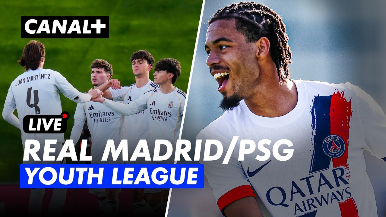 Real Madrid vs PSG Youth League Semifinal ⚽
