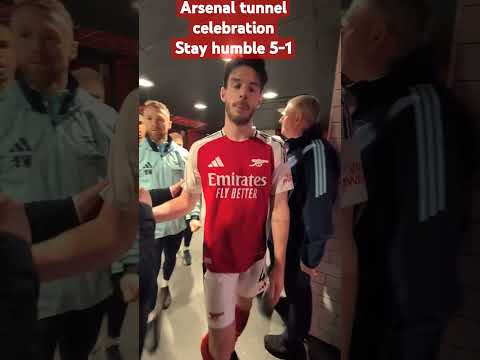 Arsenal 5-1 Manchester City|Tunnel celebration @stevesports1