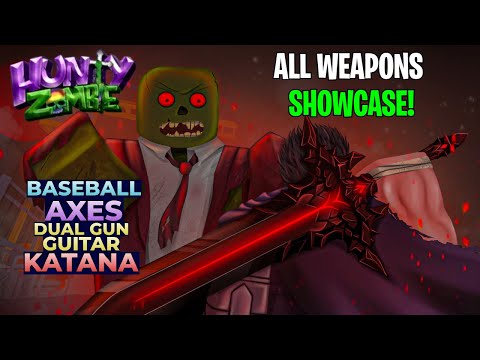 All Weapons Showcase In Hunty Zombies!