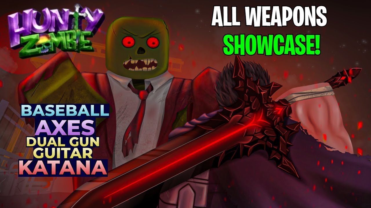 🔥 All Weapons Showcase in Hunty Zombies – Latest Roblox Game!