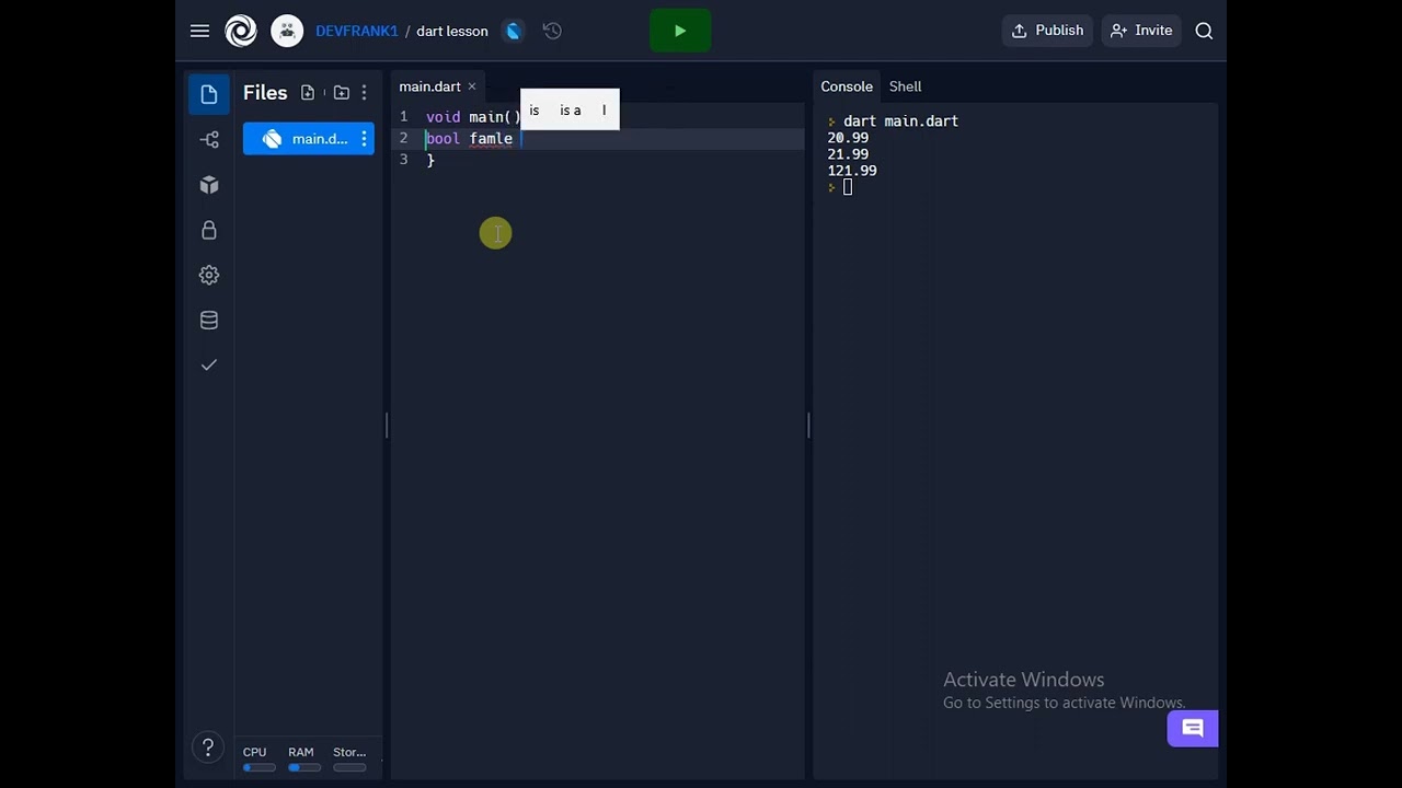 Dart Boolean Data Types & Variables ✅