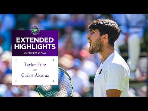 VAMOS Carlos! | Taylor Fritz vs Carlos Alcaraz | Extended Highlights | Wimbledon 2025