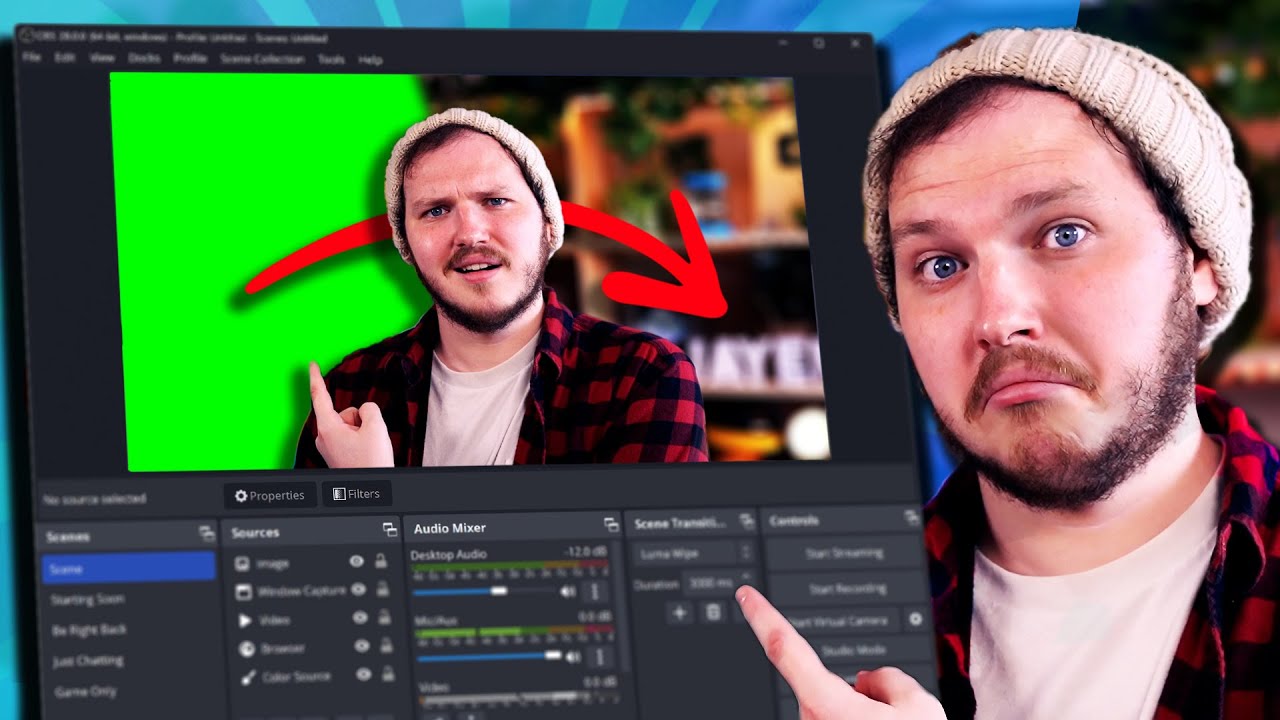 Setup A Green Screen in OBS Studio for Streaming