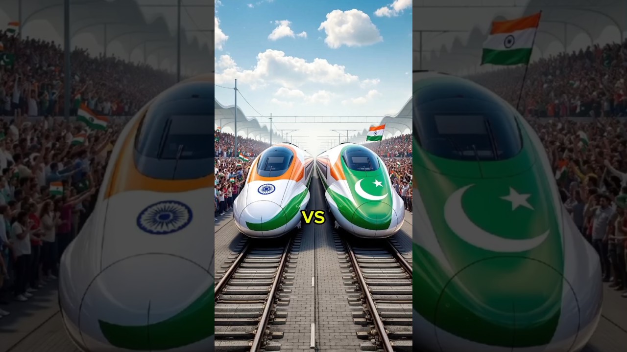 India vs Pakistan Bullet Train Race 🚄