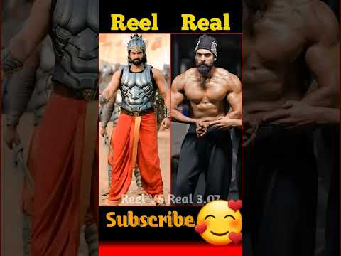 Bahubali Reel 🆚 Real #bahubali2​ #prabhas​ #tamannaah​ #shorts​ #viral​ #viralshorts​ #cast​